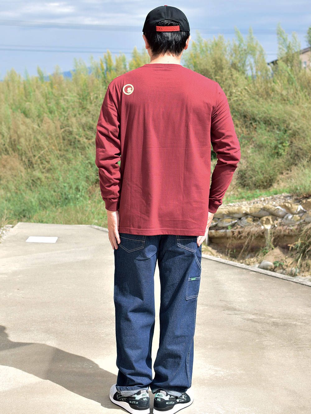 sd wide carpenter denim pants