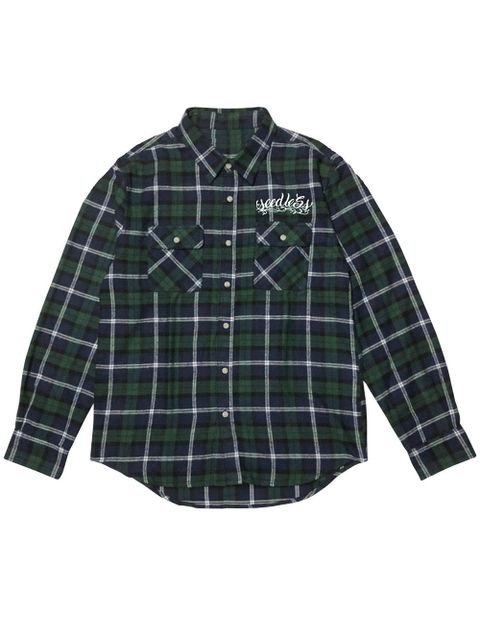 sd raised check nel shirts