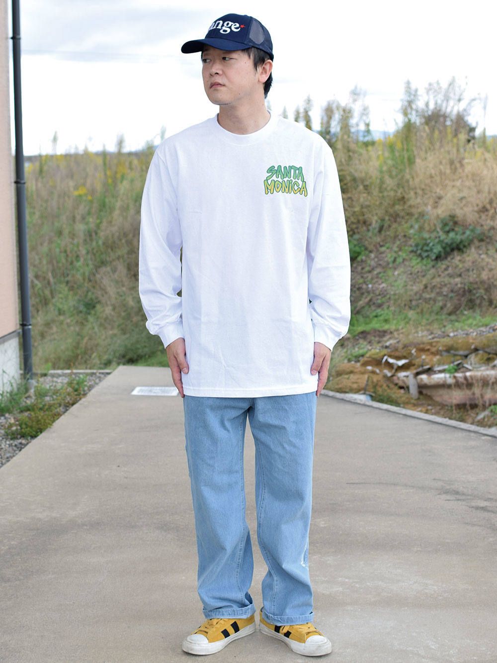 nature gradation logo L/S tee