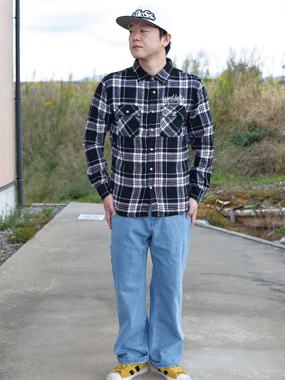 sd raised check nel shirts