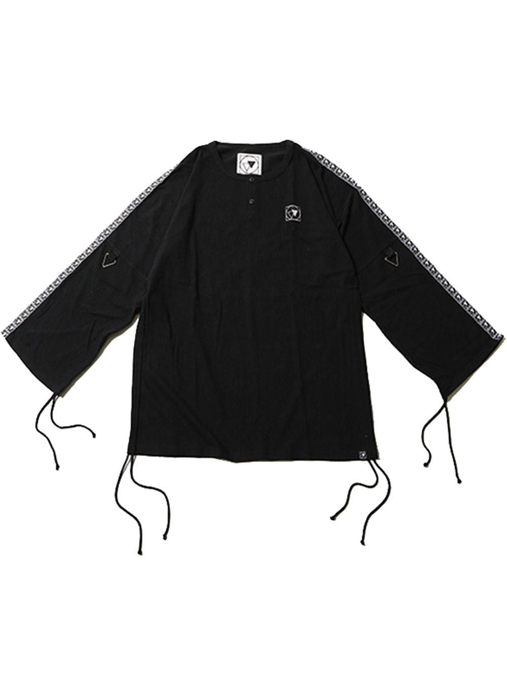 CLOUD -Henley Neck Drawstring Cutsew-
