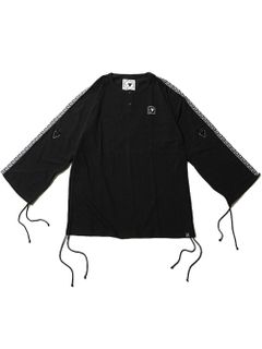 CLOUD -Henley Neck Drawstring Cutsew-