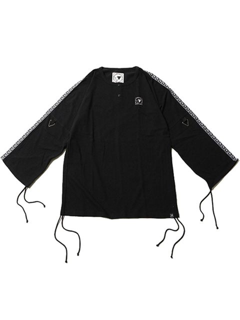 CLOUD -Henley Neck Drawstring Cutsew-