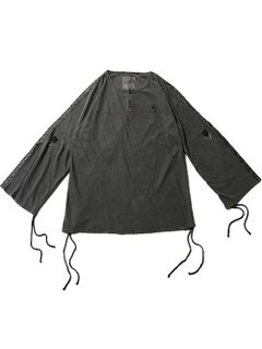 CLOUD -Henley Neck Drawstring Cutsew-