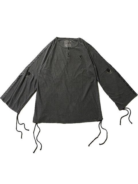 CLOUD -Henley Neck Drawstring Cutsew-