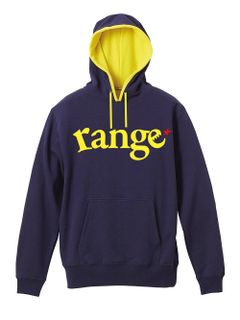 range logo pull over hoody spot color