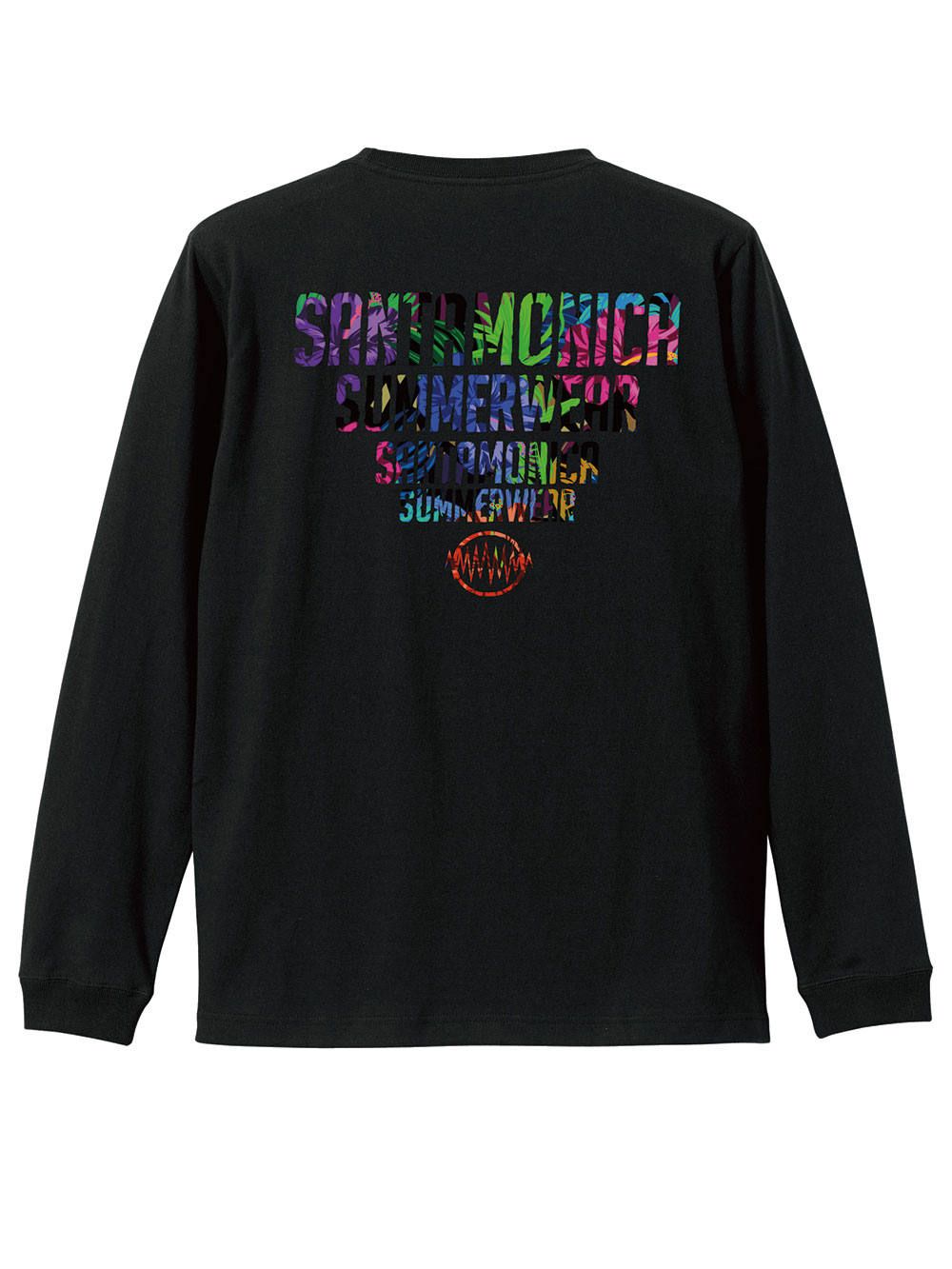 skull tropical pocket L/S tee