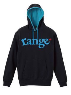range logo pull over hoody spot color