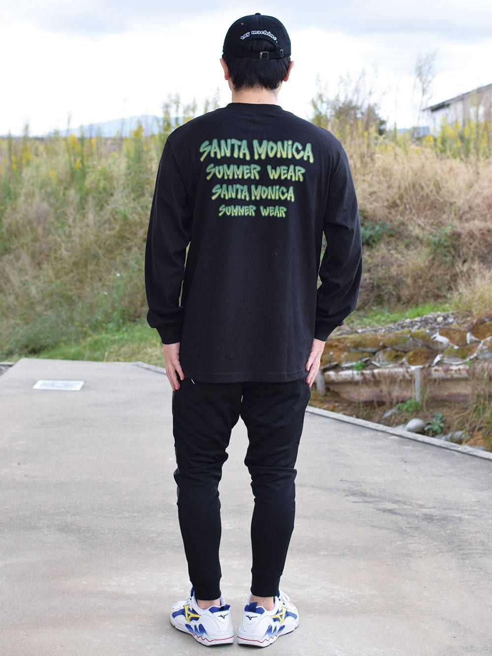 nature gradation logo L/S tee