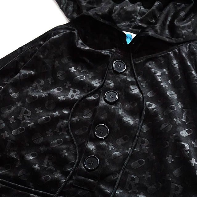 PATIENT [ HALF BUTTON VELOUR PULLOVER ]