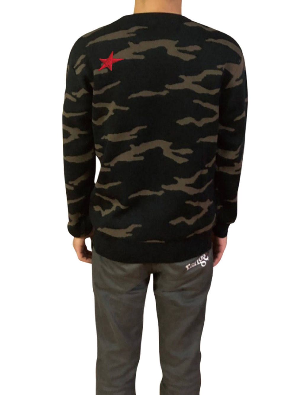 rg camo crew sweater