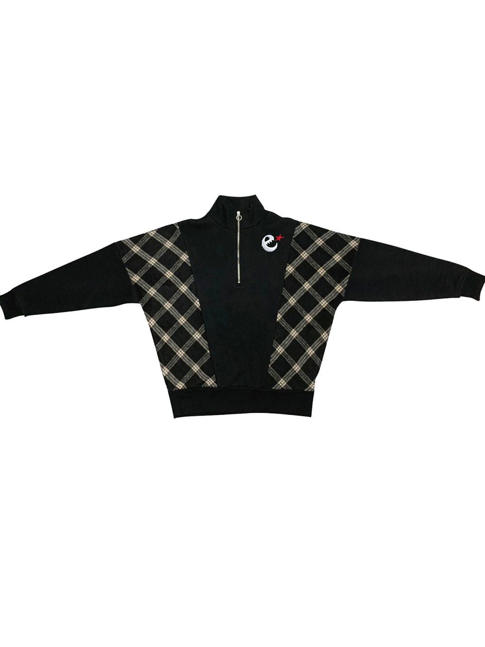rg over size checker zip crew