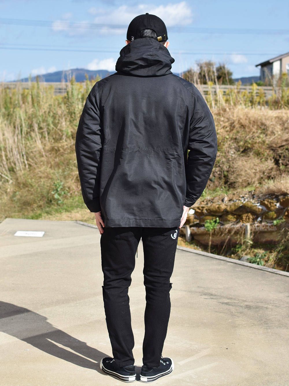 sd nylon boa fleece 3way jkt