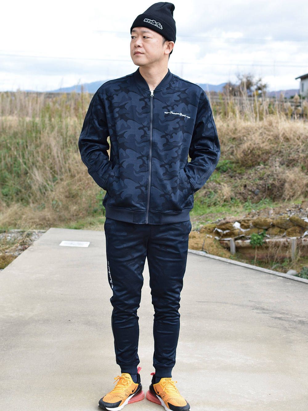 sd camo jersey zip up