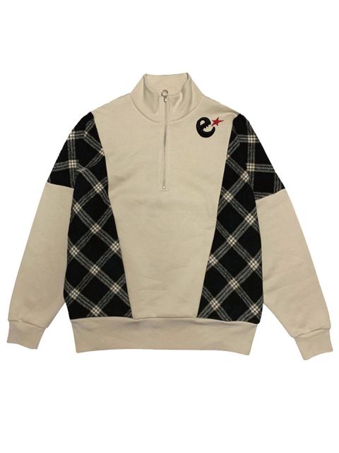 rg over size checker zip crew