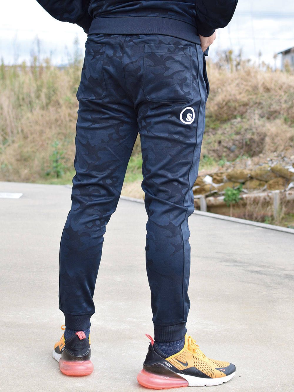sd slim fit camo jersey pants