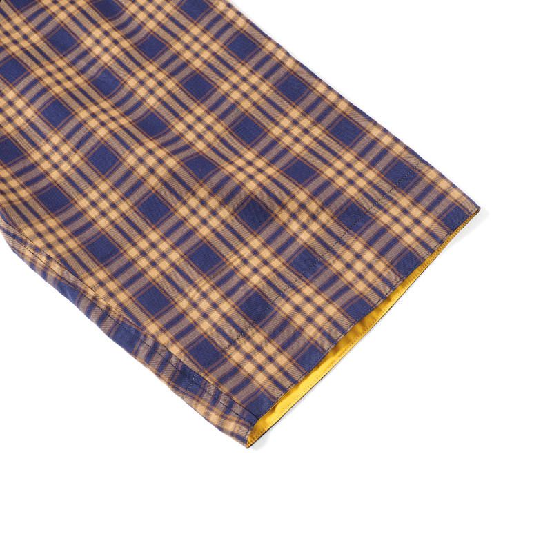 チェック×2 七分袖シャツ