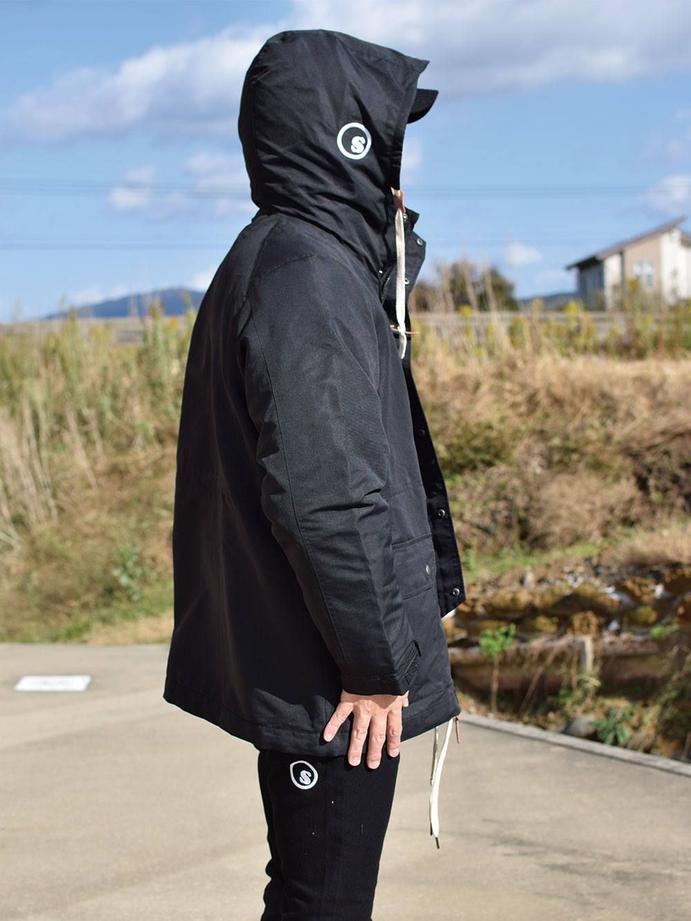 sd nylon boa fleece 3way jkt