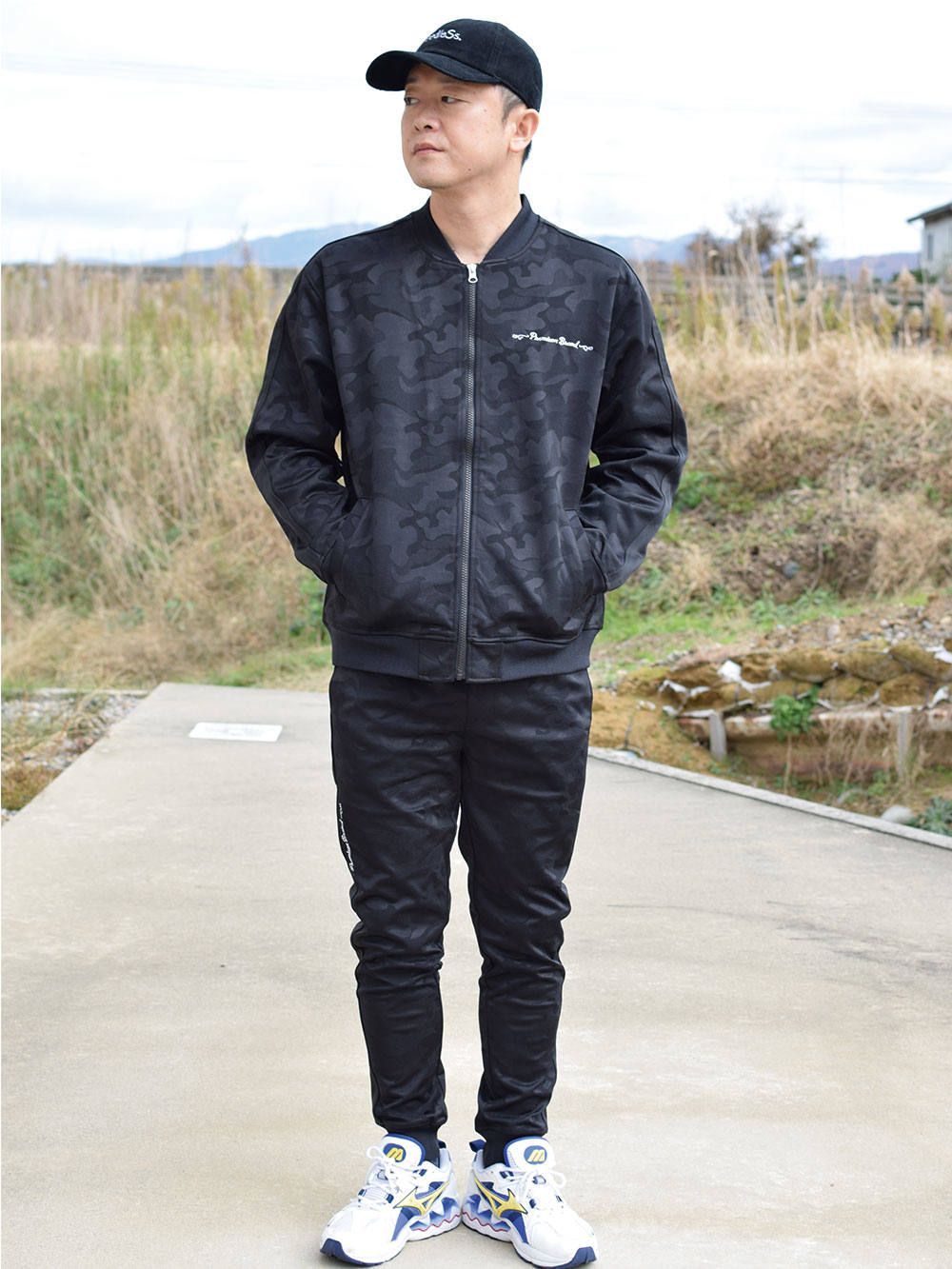 sd camo jersey zip up
