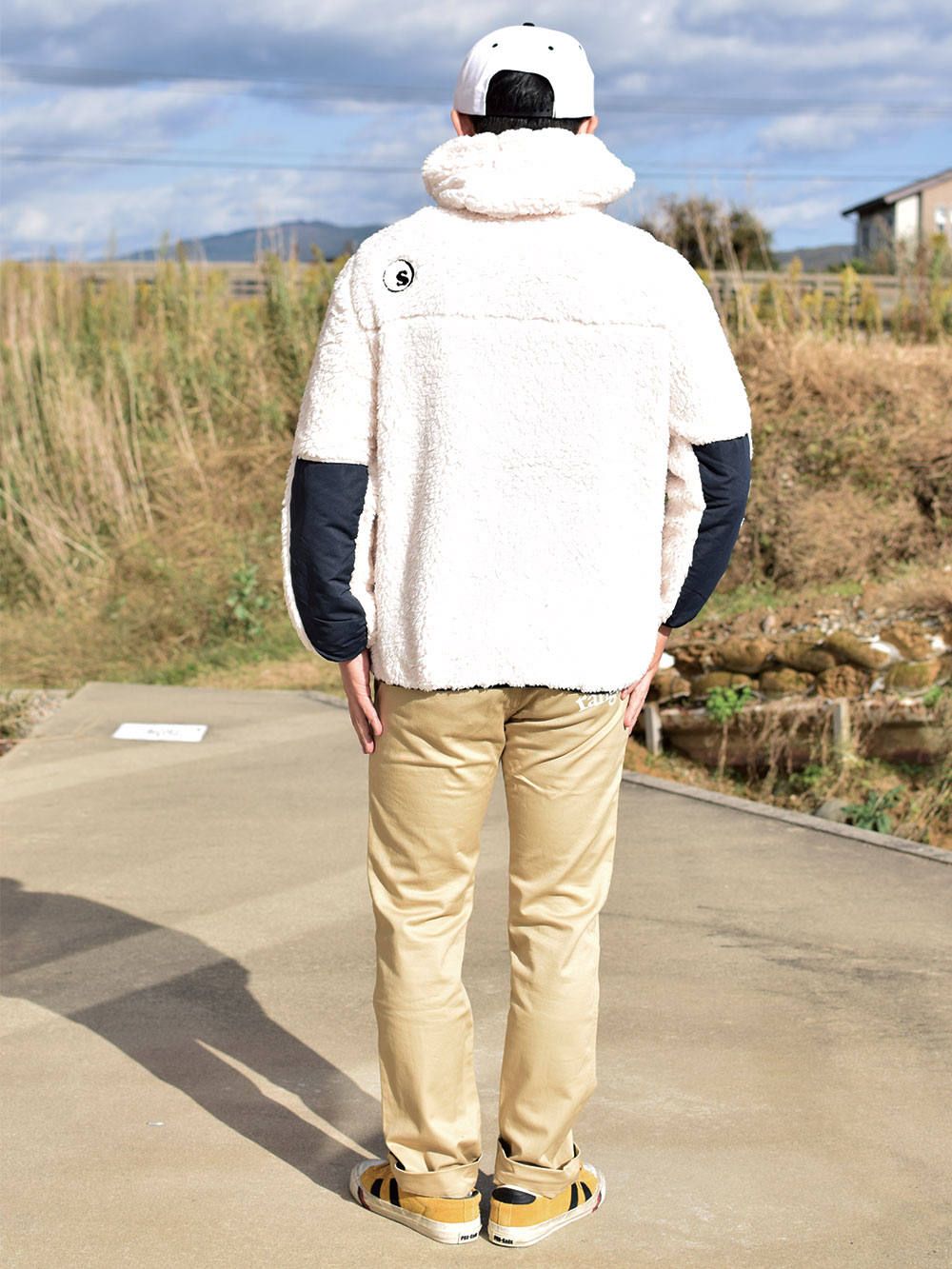 sd nylon boa fleece 3way jkt