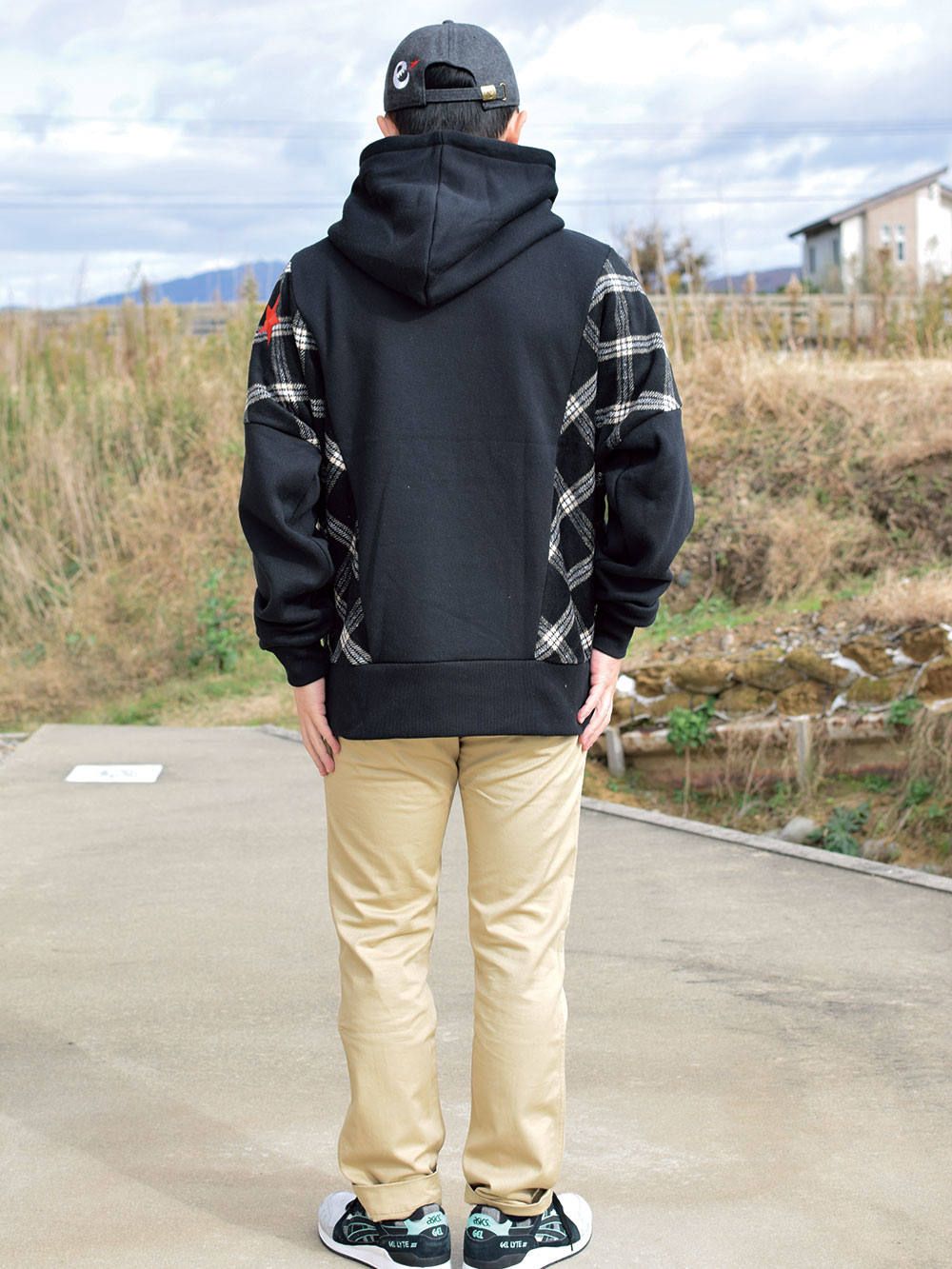 rg over size checker hoody