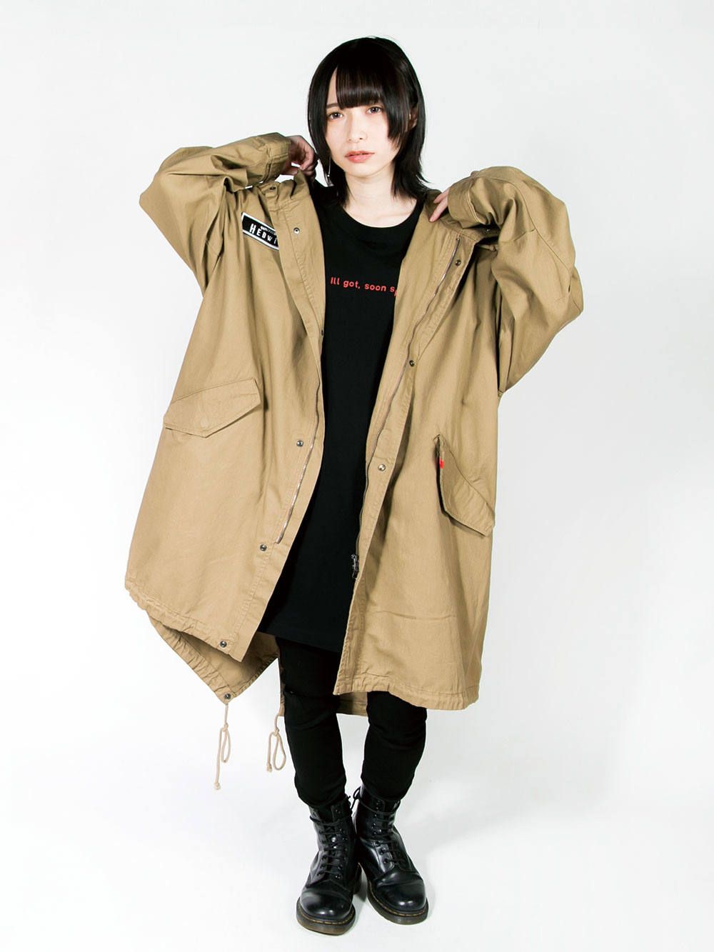 Divided Logo Spring Coat