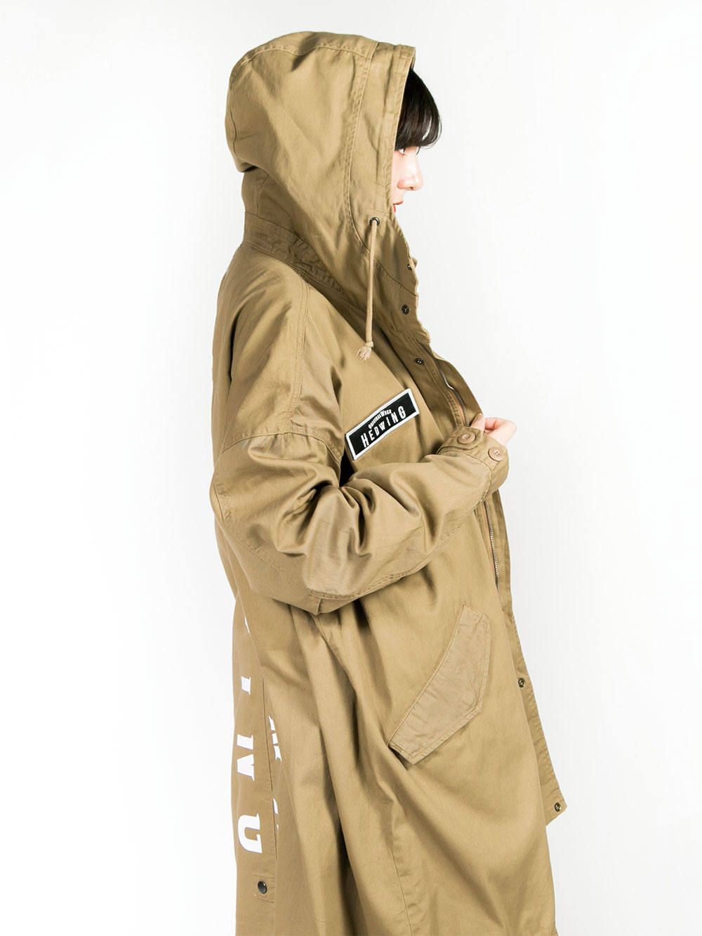 Divided Logo Spring Coat