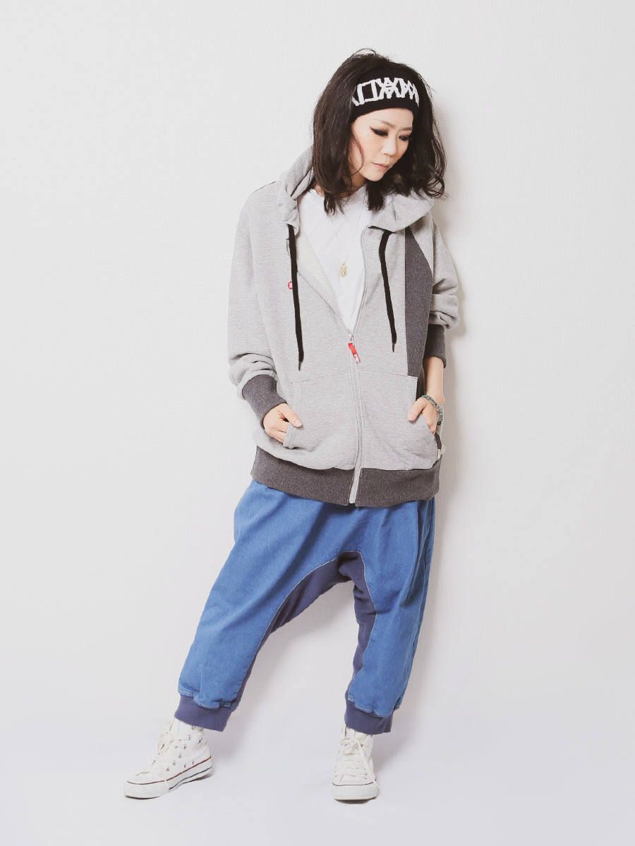 APACHE-Stretch Denim Sarrouel Pants