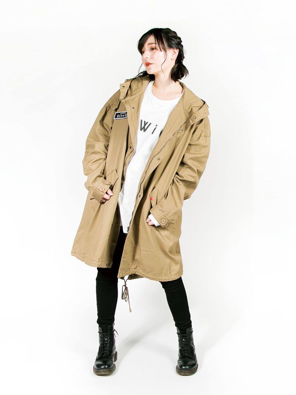 Divided Logo Spring Coat