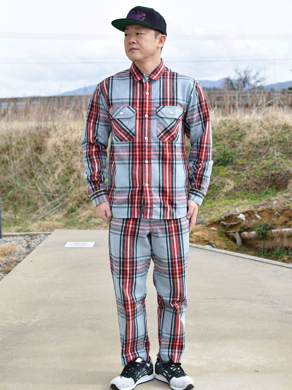 CHECK CROPPED-PANTS