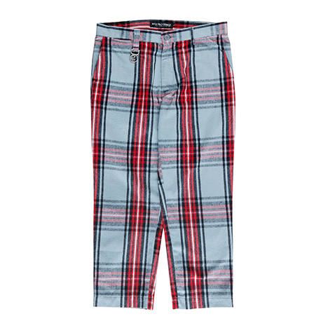 CHECK CROPPED-PANTS