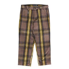 CHECK CROPPED-PANTS