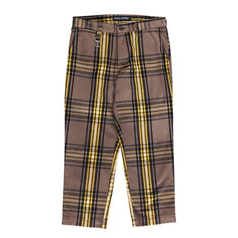 CHECK CROPPED-PANTS