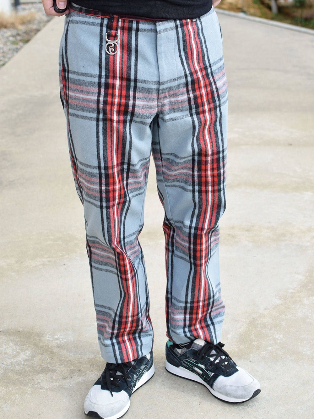 CHECK CROPPED-PANTS