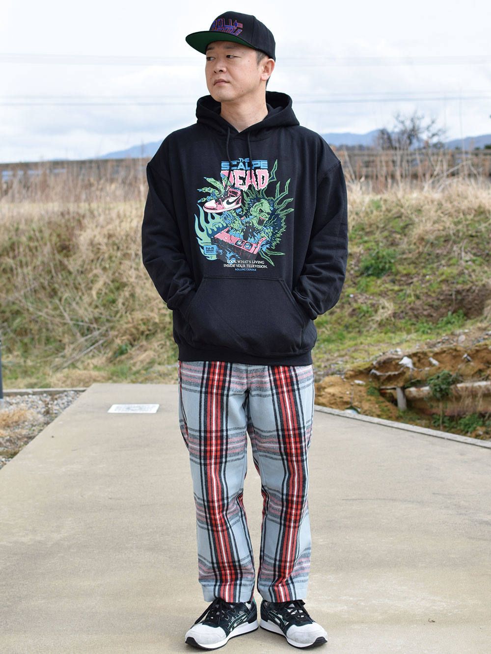 CHECK CROPPED-PANTS