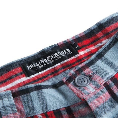 CHECK CROPPED-PANTS