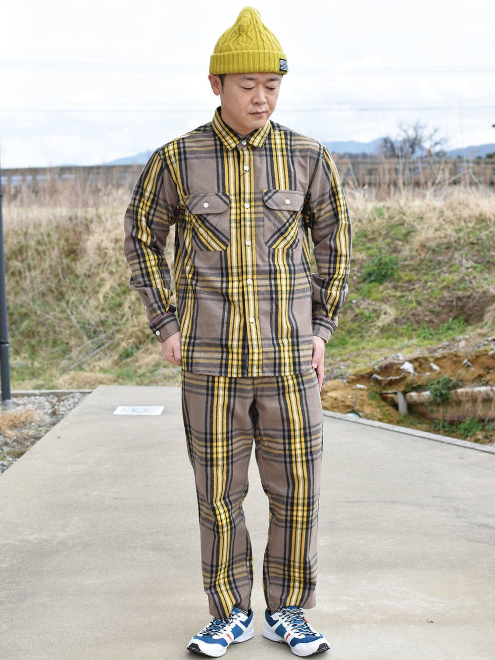 CHECK CROPPED-PANTS
