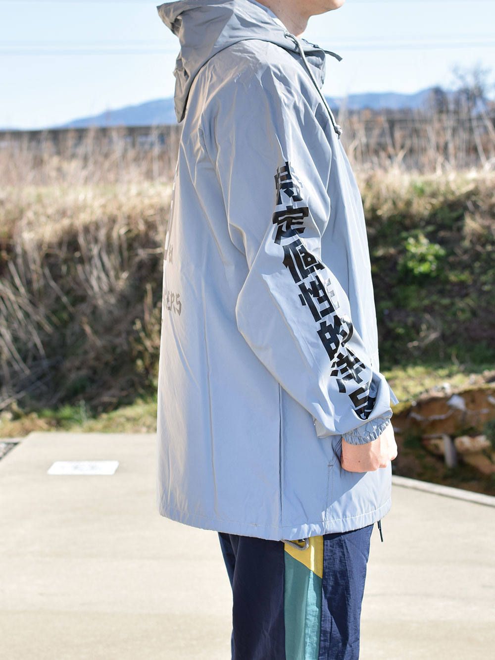 反リフレクターアノラックパーカ