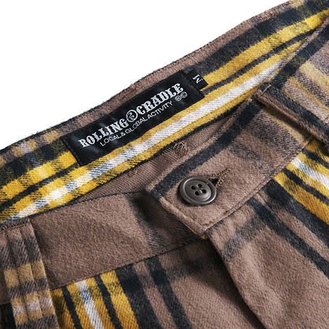 CHECK CROPPED-PANTS