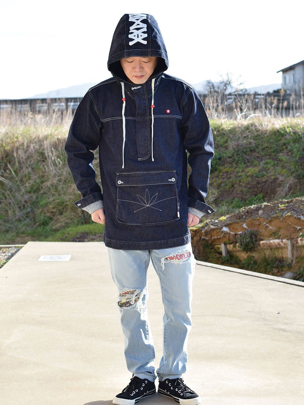 APACHE-Stretch Denim Anorak