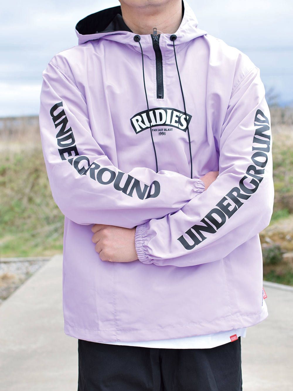 SLICK HALFZIPHOOD-JACKET