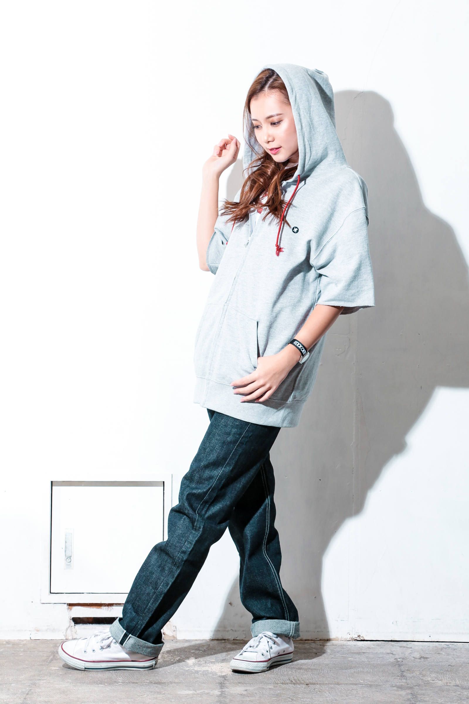 S/S SIDE ZIP HOODIE