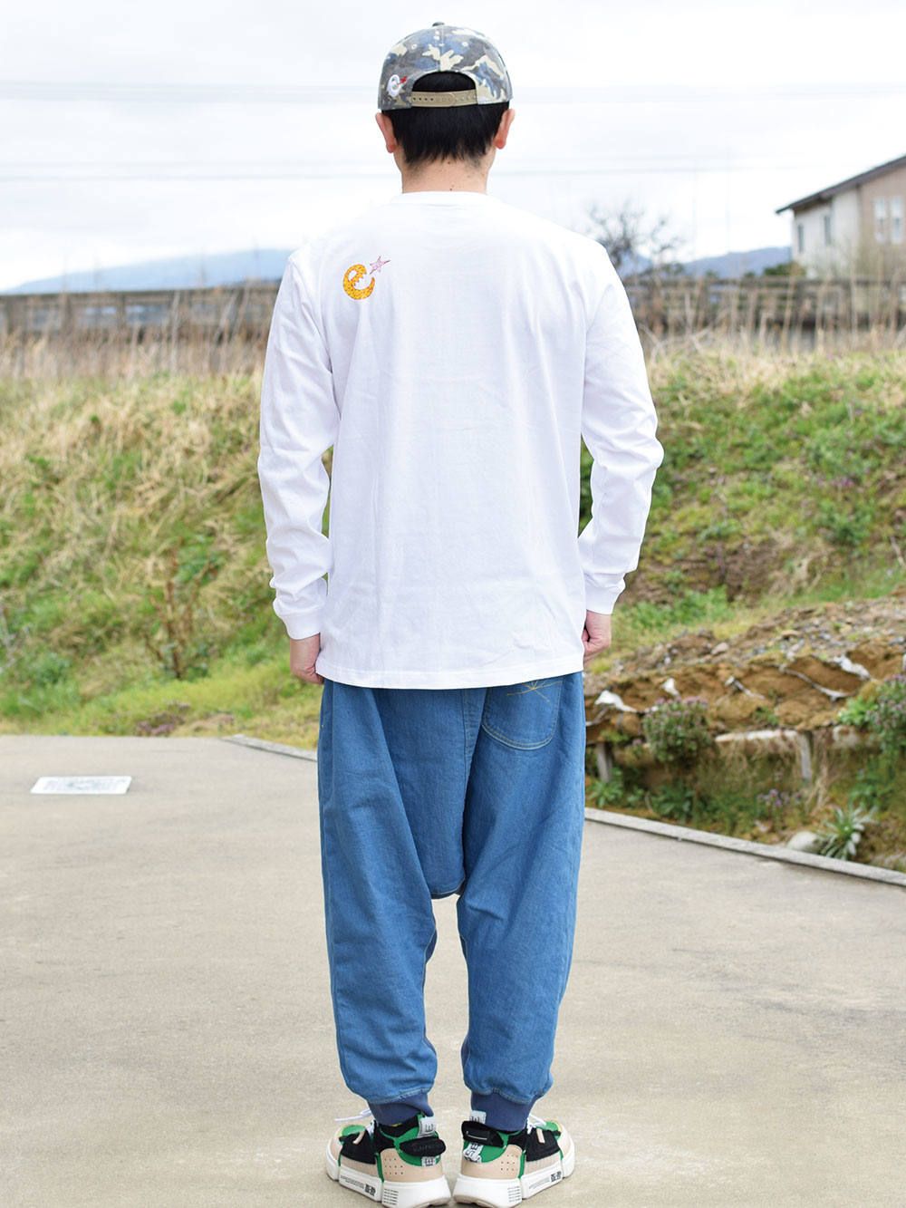 APACHE-Stretch Denim Sarrouel Pants