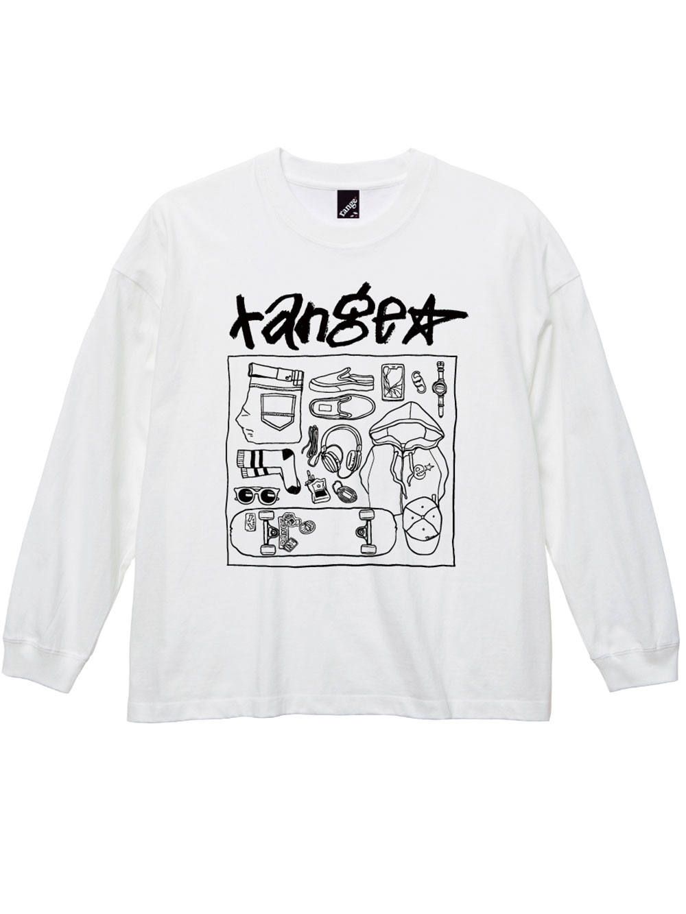 Hand writing stuff Big size L/S tee