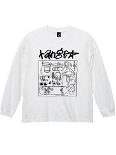 Hand writing stuff Big size L/S tee