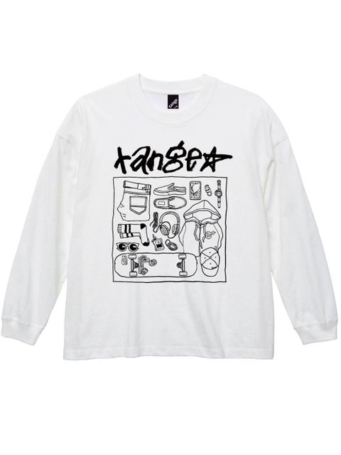 Hand writing stuff Big size L/S tee
