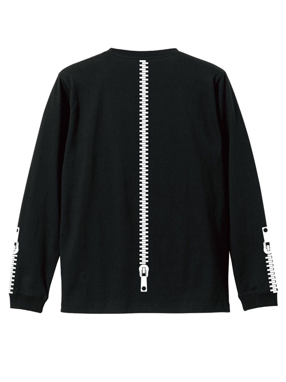 rg back side zipper L/S tee