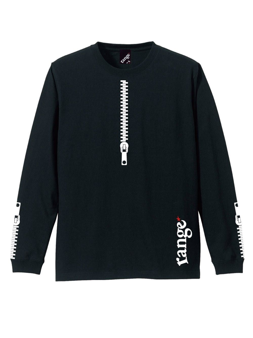 rg back side zipper L/S tee