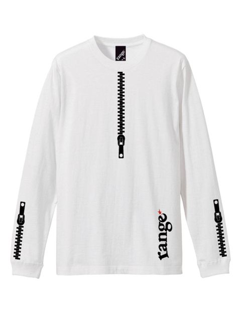 rg back side zipper L/S tee