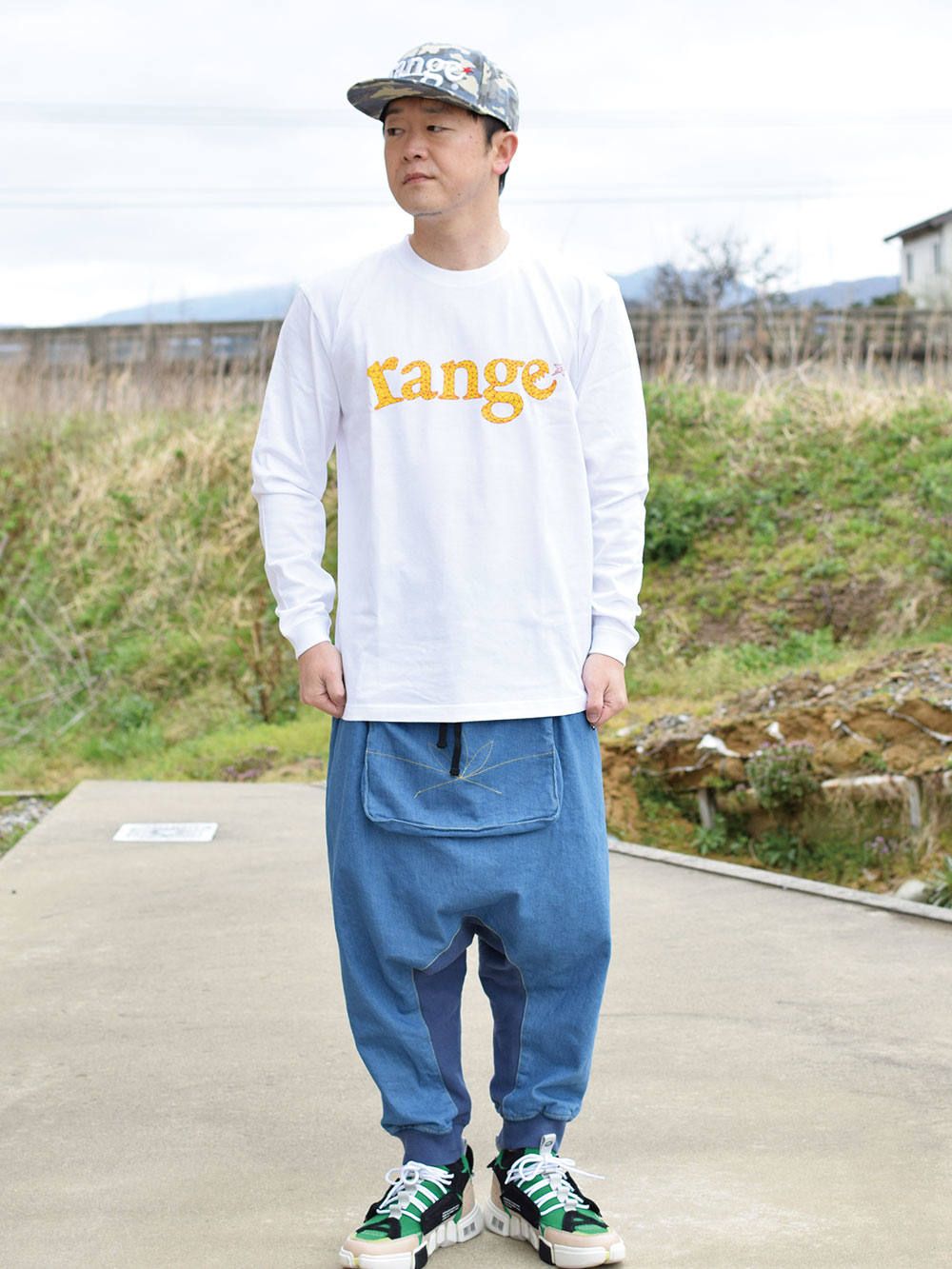 APACHE-Stretch Denim Sarrouel Pants